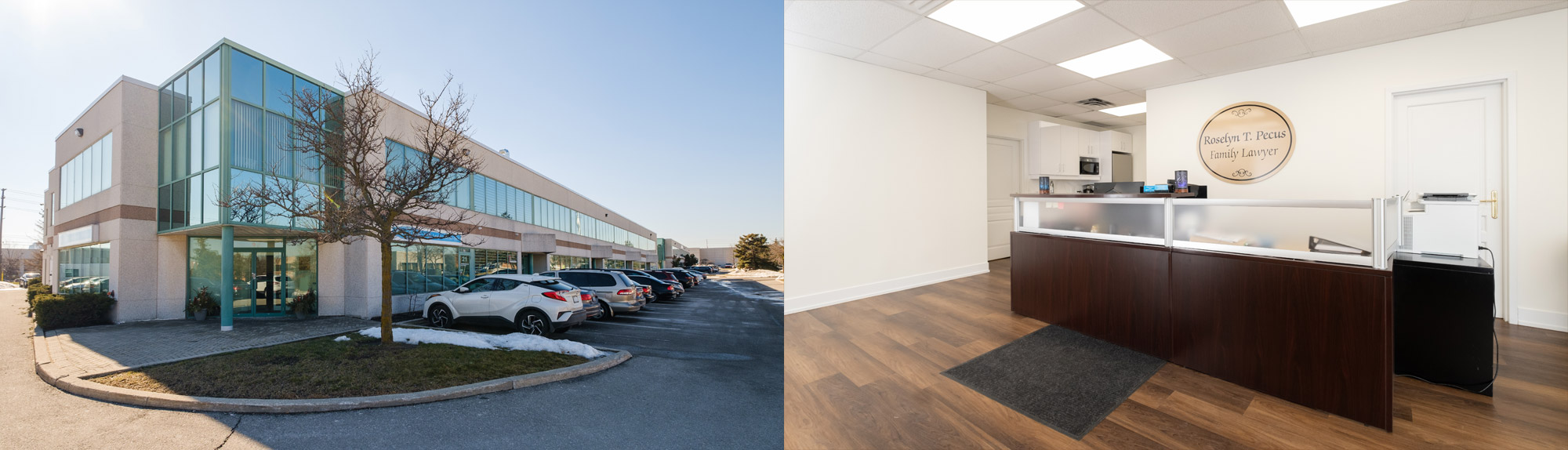 office building photo outside and inside